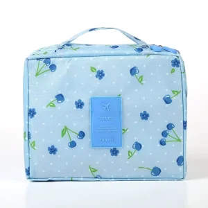 Makeup Bag Travel Cosmetic Bag for Women Large Professional Cosmetic Train Case Organizer With Adjustable Dividers for Cosmetics