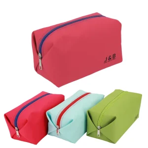 Makeup Toiletry Packaging Zipper Bag with Company Logo Custom Promotional Polyester Cosmetic Gift Pouch