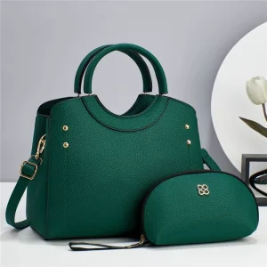 Manufacture Solid Color Large Capacity Shoulder & Crossbody Bags Set Luxury Women’s Handbags
