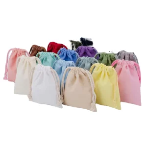 Manufacturer Custom Printed Eco-Friendly Washable Folding Portable Drawstring Bag Canvas Cotton Shoe Cloth Dust Bag for Fashion