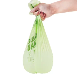 Manufacturer Customized Logo Biodegradable Disposable Star Seal Roll PBAT Trash Compostable Garbage Bag