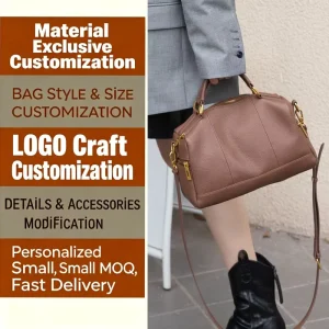 Manufacturer New Top Layer Cowhide Women’s Bags Retro Handbags Simple Casual Shoulder Crossbody Bags