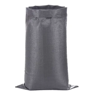 Manufacturer Plastic Bags Black PP Woven Sack 50kg 100kg for Rice Grain Maize Recyclable