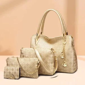 Manufacturer’s Cross-border Women’s PU Bag European American Fashion Shoulder Tote Crossbody Bag Polyester Zip