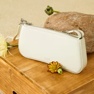 Medium Top Grain Cowhide Leather Shoulder Bag for Women Casual Chain Crossbody Handbag