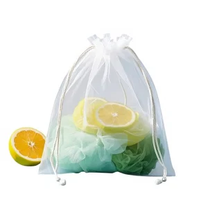 Mesh Organza Drawstring Pouch Jewelry Packaging Cosmetics Gift Storage Pearl Gauze Bag Model Wx200