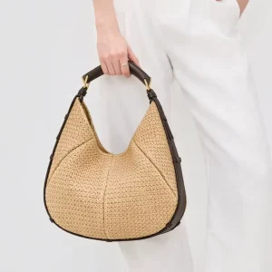 Minimalist Chic Straw Underarm Bag for Women Fashion Small Woven Handbag Luxury Beach Vacation Shoulder Tote Bag