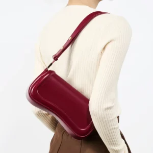 Minimalist Vintage Lady Genuine Leather Luxury Shoulder Bag for Women Single Strap Personalized Fashion Handbag Candy Zip