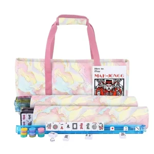 Modern Portable Durable Water Resistant Eco-Friendly Oxford Cloth Toiletry Pouch 3 Piece Set Mahjong Bag Travel Cosmetic Storage