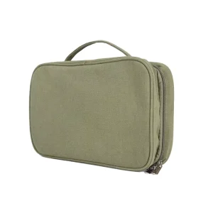 Multi Compartment Cosmetics Bag with My logo Custom logo Luxury Cosmetic Bag for Purse