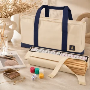 Multi Functional American Mahjong Storage Bag Set 3pcs Polyester Material for Family Entertainment and Travel