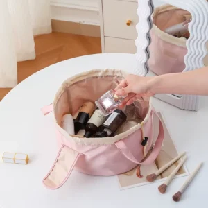 Multi Functional Women’s Makeup Bag Travel Cosmetic Bags Handle Fashionable Style Large Capacity Cosmetic Bags