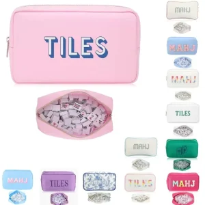 Multi color Large capacity Mahjong Storage Bag Clutch Bag Portable Cosmetic Bag Wash Storage Bag