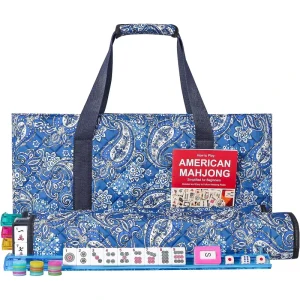 Multi functional Portable Mahjong Bag Set Large Capacity Cosmetic Bag Household Storage High end Sense Wash Polyester Boxed