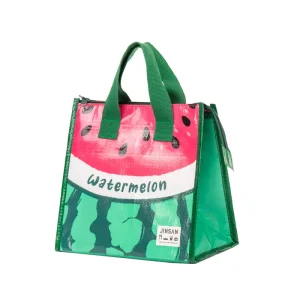 Multifunctional Fashion Polyester Cooler Lunch Box Bag Lightweight Thermal Durable Recyclable Food Carrying Bag for Family Use