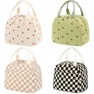 Multifunctional Lunch Bag Two Straps for School Cooler Bag Picnic Food Pouch