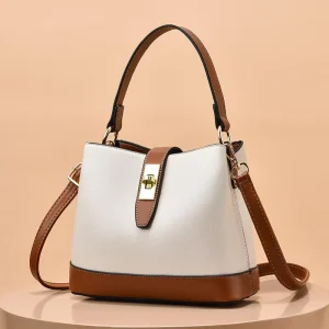 NEW Korean Style Women’s Fashion PU Leather Handbag Tote Bag for Ladies Factory Direct Sales Bucket Bag for Daily Use