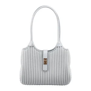 NOHOO Fashion Luxury Women Shoulder Solid Color Hand Bag with Zipper
