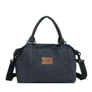 New American Street Style Trendy Letter Logo Patch Zipper Shoulder Crossbody Bag Large Capacity Casual Travel Handbag for