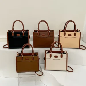 New Casual Retro Large Capacity Handbag Popular Fashionable Shoulder Bag for Women