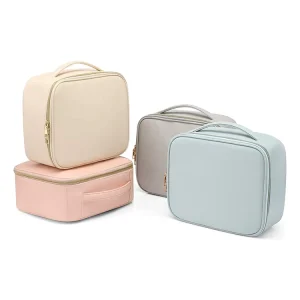 New Design Cosmetic Bags Travel Cosmetic Bag Leather Makeup Bag for Professionals Full Set