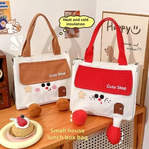 New Design Cute Lunch Bag Insulated Handheld Meal Bag Breakfast Bento Bag for Office Workers