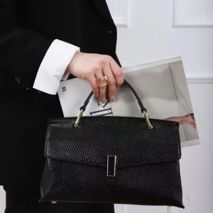 New Design High End Women’s Crossbody Bag Elegant Shoulder Bag Versatile Shiny PU Leather Handbag Customizable
