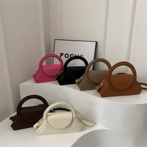 New Design Round Handle Fashionable Retro Unique Women’s Bag