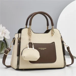 New Fashion Casual Crossbody Bags Women PU Shoulder Bags Zipper Large Daily Handbags Girls Ladies