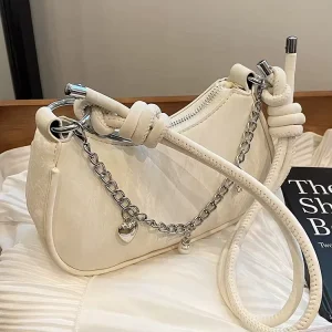 New Fashion Handbags Light Lady Underarm Leather Bags Lady Design Purses for Girls