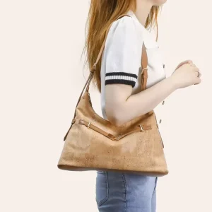 New Fashion Handbags Soft Cork Leather Bags Lady Single Shoulder Crossbody Designer Bags