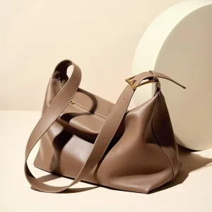 New Fashion Large Capacity Tote Bag for Women High Quality Genuine Leather Adjustable Strap Soft Shoulder Handbag