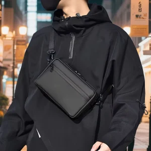 New Fashion Men’s Shoulder Bag Trendy Brand Small Square Bag Business Portable Men Crossbody Bag for Outdoor Use