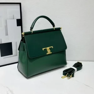 New Fashion PU Saddle Bag Stylish Solid Color Handbag Contrast Color Lock Buckle Shoulder Crossbody Summer Lady