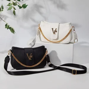 New Fashion PU Shoulder Bag High Quality Handbag Large Capacity Sling Crossbody Bag