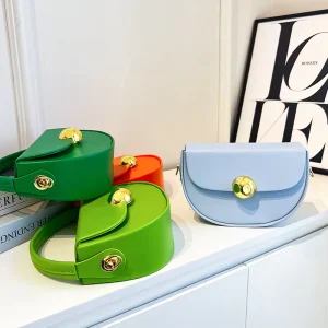 New Fashion PU Shoulder Handbags for Women Candy Jelly Bags Single Strap Zipper Polyester for Summer Winter Use