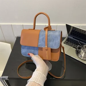 New Fashion Trendy Women’s Small Square Handbags Long Strap Shoulder Bag Stylish Purses for Ladies
