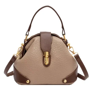 New Fashion Women’s PU Leather Shoulder Bags Young Lady Mini Phone Purses Zipper Closure Portable Featuring Crossbody Bag
