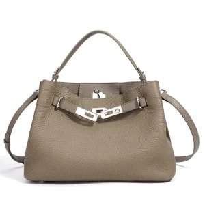 New First Layer Cowhide High Quality Real Leather Handbag Luxury Fashion High Grade Commuting Shoulder Messenger Bag