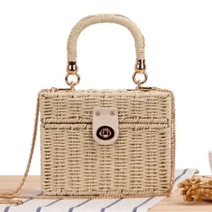 New Girls Women Straw Summer Beach Hand Bag Crossbody Small Ladies Women Shoulder Handbags