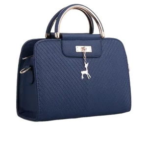 New HK New Custom Logo Pu Leather Messenger Bag Square Classic Female Designer Handbag