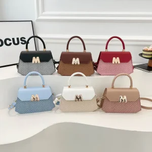 New Handheld Single Trendy Crossbody Bag Simple Texture Small Square Bag