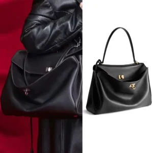 New High End Genuine Leather Buckle Underarm Bag Single Shoulder Crossbody Casual Commute Women’s Bag