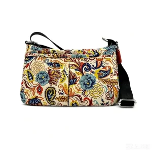 New Korean style Single shoulder Fashionable Multi layer Nylon Zipper Closure Waterproof Portable Bag Women’s Cross body Handbag