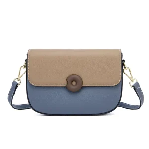 New Leather Women’s Bag Fashion All match Small Bag Small Saddle Baothead Layer Cowhide Color Crossbody Bag