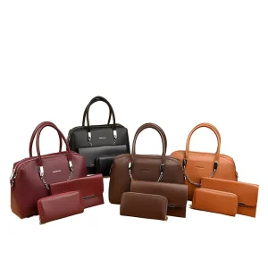 New Luxury Designer Handbags & Purses 3pcs Set for Women PU Material Single Strap Waterproof & Portable Fashion Bags