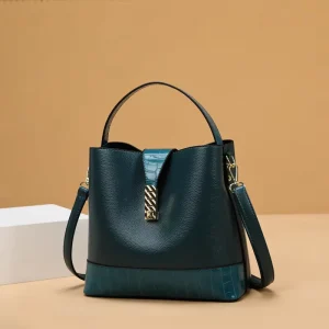 New Luxury PU Leather Women Bucket Bags Fashion Shoulder Bag High Quality Women Handbag