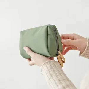 New Makeup Bag Simple Solid Color Cosmetic Bag for Women Pouch Toiletry Bag Waterproof Make up Purses Case
