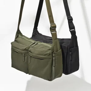 New Men’s Women’s Nylon Crossbody Shoulder Tote Bag Lightweight Waterproof Large Capacity Messenger Bag