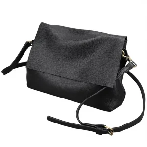 New Multi-Layer Storage Genuine Leather Simple Women’s Shoulder Bag Fashionable All-Match Casual Single Strap Small Square
